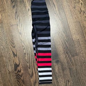 K-Deer cropped striped leggings